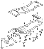 52006844 - Body: Frame Assembly for Jeep: Wrangler Image
