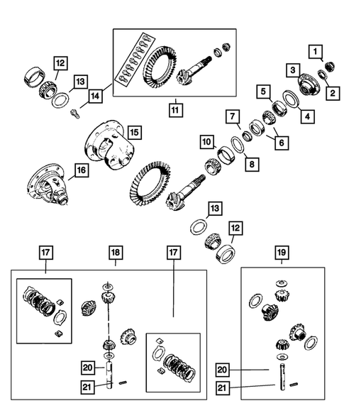 Differential and Housing for 2007 Jeep Wrangler #0