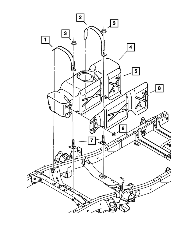 « 55398240AD –  : Carburant RÉservoir pour Mopar Image »