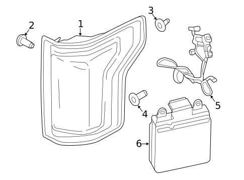 Tail Lamps for 2015 Ford F-150 #1