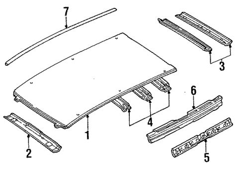 Roof & Components for 1997 Ford Contour #0