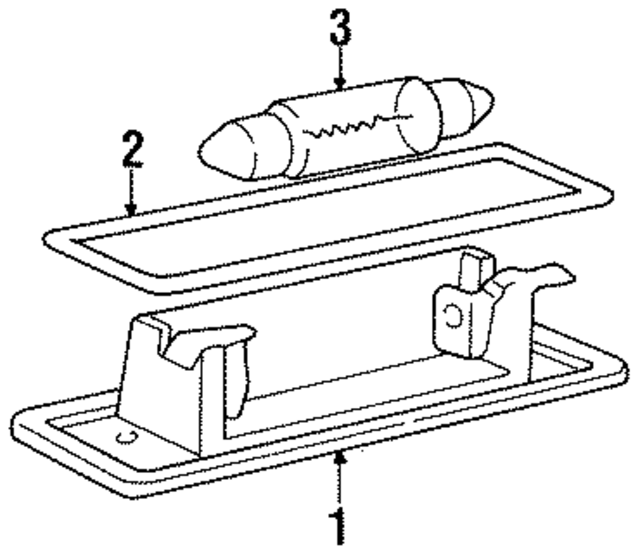 63261372763 - Electrical: License Lamp for BMW Image