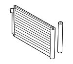 64539364255 - HVAC: Condenser for BMW: 530i, 540i, 750i, 750i xDrive, Alpina B7, Alpina B8 Gran Coupe, M5, M550i xDrive, M760i xDrive, M8, M8 Gran Coupe, M850i xDrive, M850i xDrive Gran Coupe Image