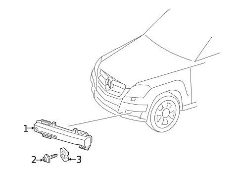 Daytime Running Lamp Components for 2009 Mercedes-Benz ML320 #0
