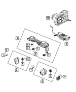 68283471AC - Electrical: Front Speaker Assembly, Left for Jeep: Gladiator, Wrangler Image