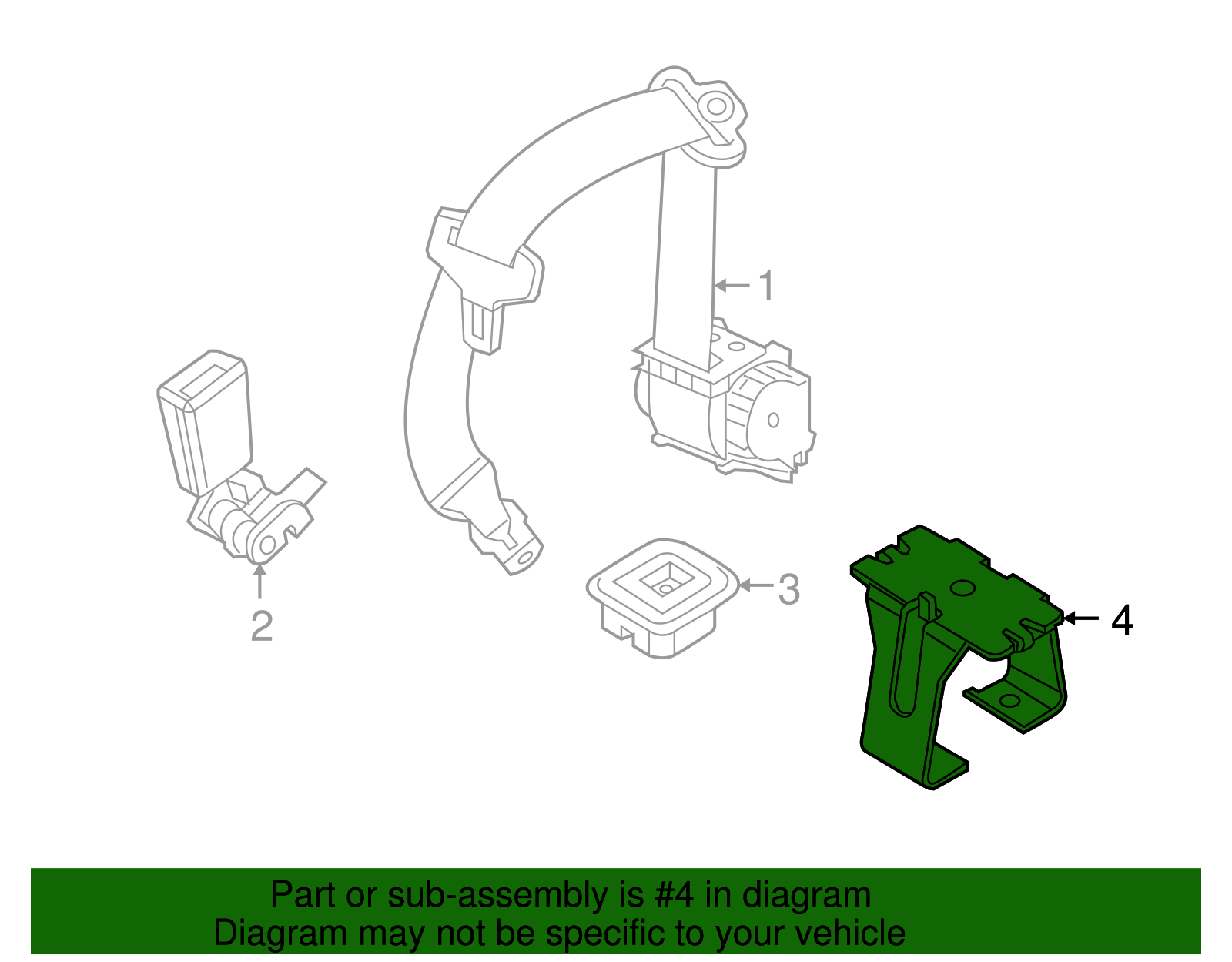 Child Seat Bracket Bracket - BMW (72147125717)