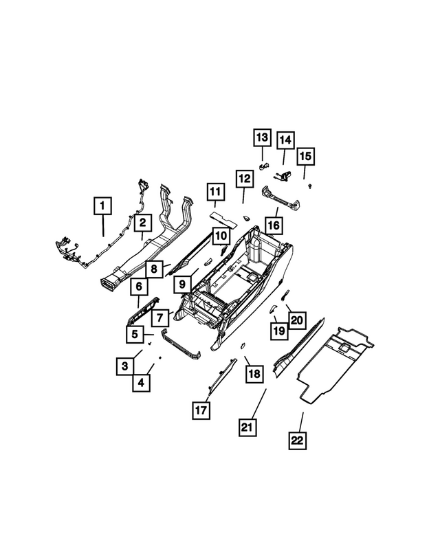 68646255AB - Interior Trim: Console Wiring for Mopar Image