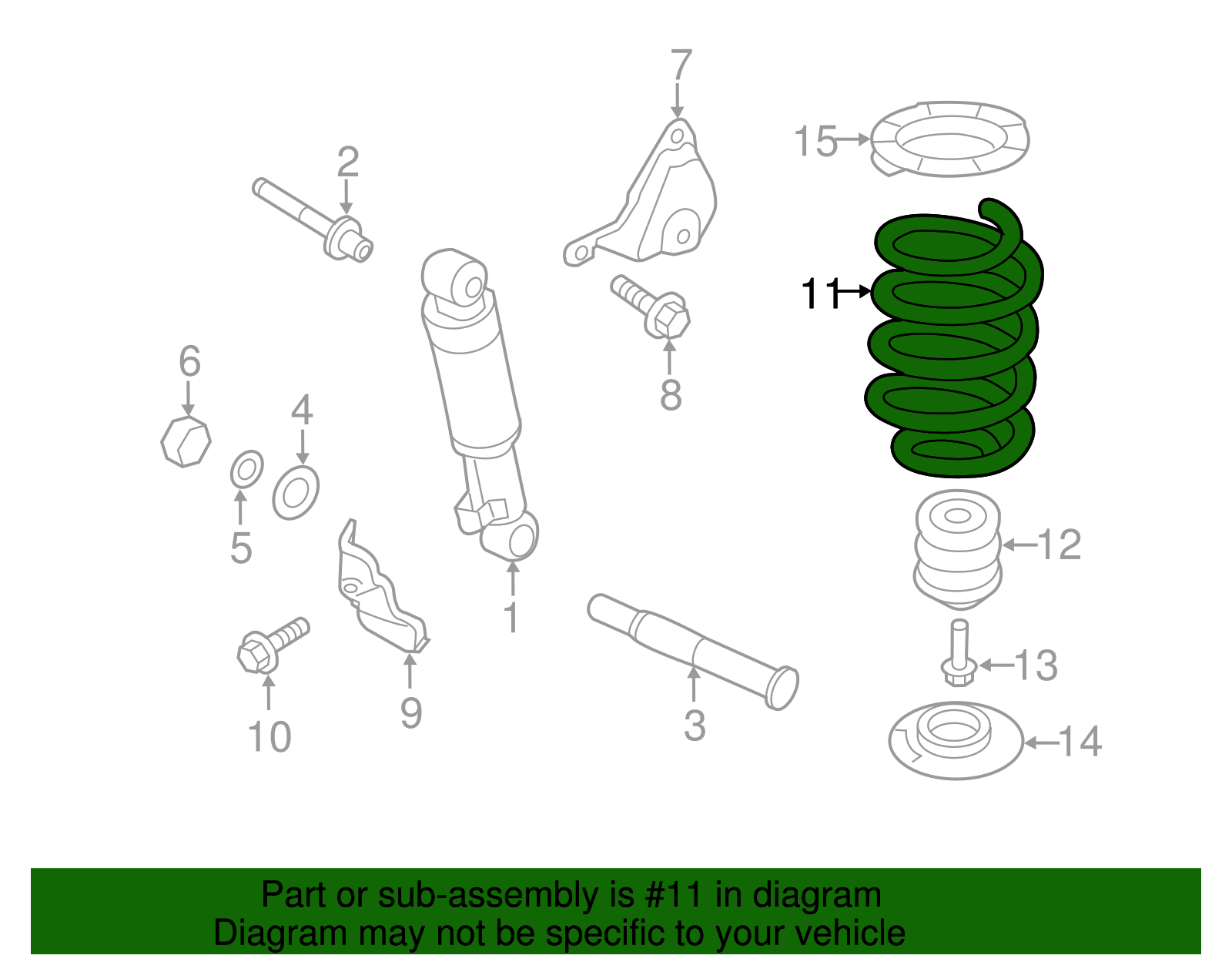 Unity Automotive Front Strut & Coil Spring Assembly Pair For 2013-2014 Hyundai Santa Fe