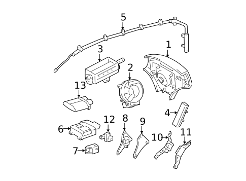 Air Bag Components for 2005 Lexus ES330 #0