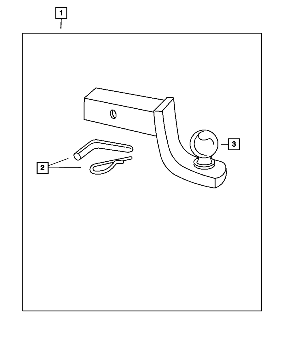Trailer Hitch Ball Mount - Mopar (82213547)