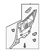 855102V100RY - Body: Quarter Trim Panel for Hyundai Image