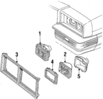 15194306 - Electrical: Headlamp Assembly for Buick: Century, Electra, LeSabre, Regal, Riviera, Skyhawk | Cadillac: Cimarron, Eldorado, Seville | Chevrolet: Blazer, C/K Pickup, Caprice, Cavalier, Celebrity, El Camino, G10, G20, G30, Impala, K5 Blazer, Monte Carlo, P20, P30, R10, R20, R30, Suburban C10, Suburban C20, Suburban K10, Suburban K20, Suburban R10, Suburban R20, Suburban V10, Suburban V20, V10, V20, V30 | GMC: C1500 Pickup, C2500 Pickup, C3500 Pickup, Caballero, G1500, G2500, G3500, Jimmy, K1500 Pickup, K2500 Pickup, K3500 Pickup, P2500, P3500, R1500 Pickup, R2500 Pickup, R3500 Pickup, Suburban C1500, Suburban C2500, Suburban K1500, Suburban K2500, Suburban R1500, Suburban R2500, V1500, V1500 Suburban, V2500, V2500 Suburban, V3500 | Oldsmobile: 98, Calais, Custom Cruiser, Cutlass Calais, Cutlass Ciera, Cutlass Cruiser, Cutlass Salon, Cutlass Supreme, Delta 88, Firenza, Toronado | Pontiac: Bonneville, Grand Prix, J2000 Sunbird, Parisienne, Safari, Sunbird Image