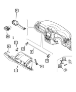 6509756AA - Interior Trim: Spring U Type Nut for Mopar Image