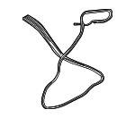 54347154640 - Body: Pressure Hose for BMW: 645Ci, 650i, M6 Image