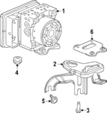 57115T20A00 - : Mount Bracket for Acura Image
