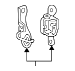 5166092AA - Body: Hinge for Chrysler: 300 | Dodge: Charger, Magnum Image