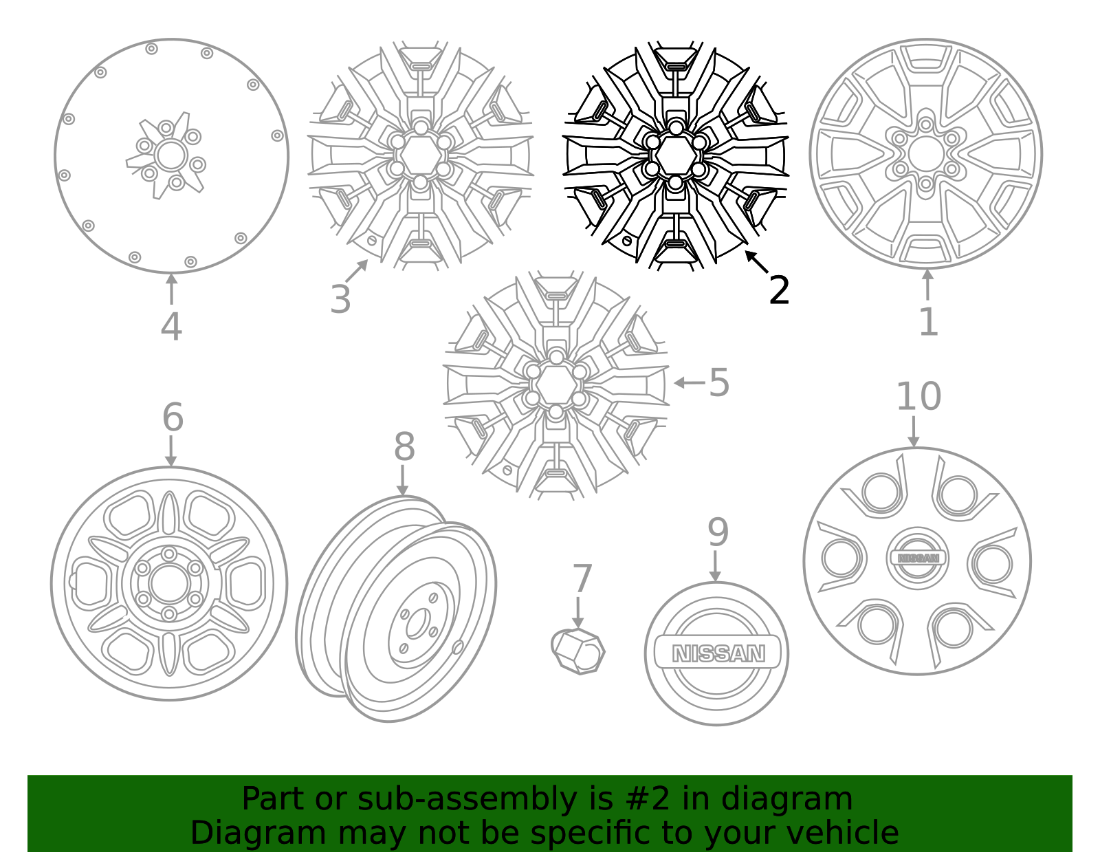 Wheel, Alloy | Official Nissan Parts Store