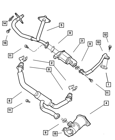 EGR System for 2001 Dodge Intrepid #0