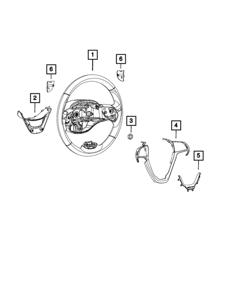 Steering Wheel for 2020 Jeep Cherokee #1