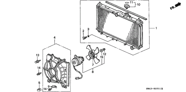 Radiator (Toyo) for 1991 Honda Accord #0