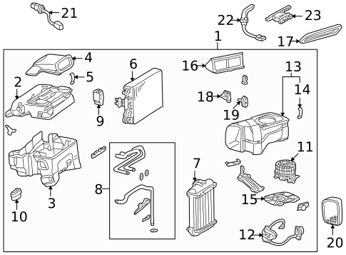 Evaporator & Heater Components for 2002 Mercedes-Benz CLK430 #0