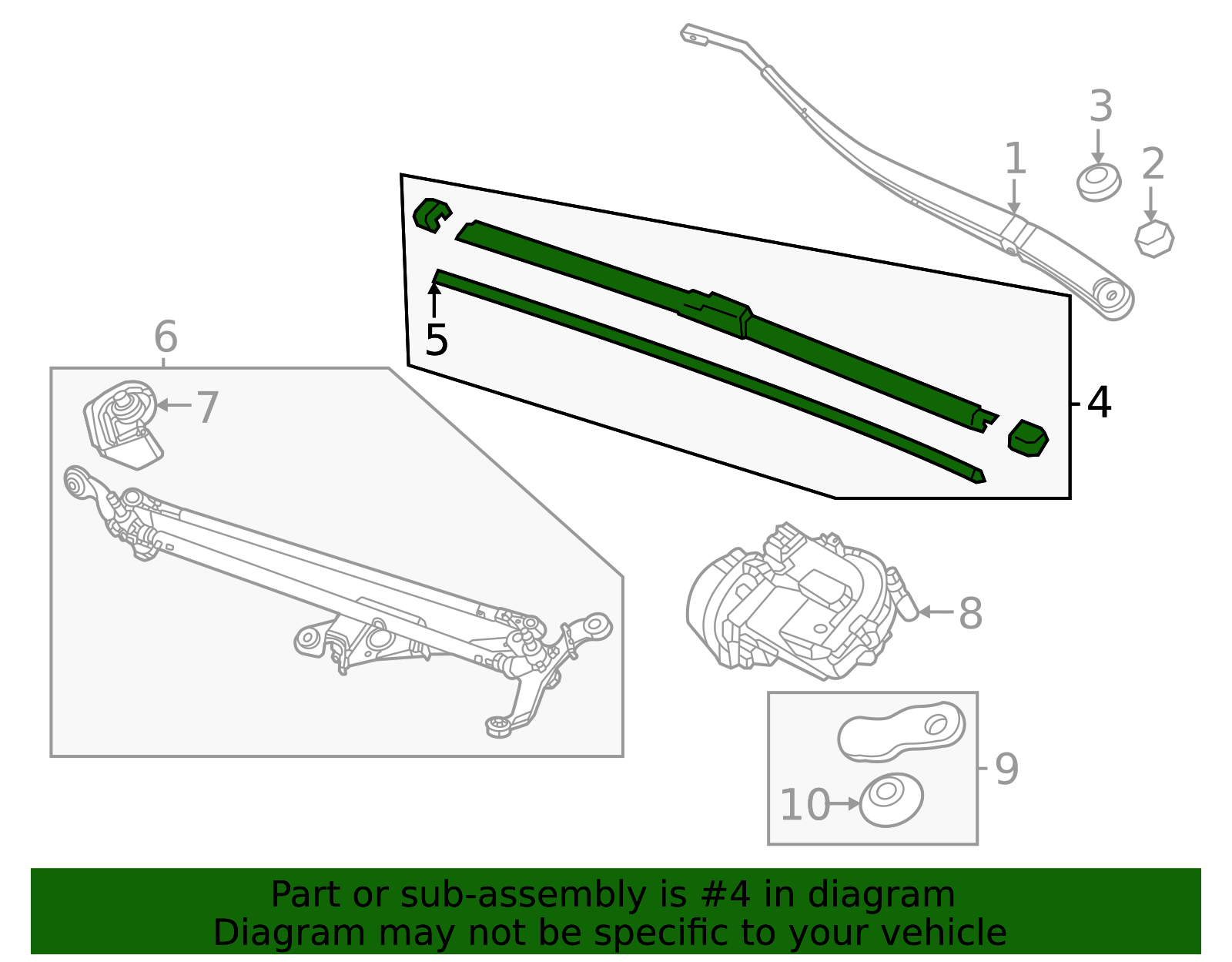 OEM 2023-2026 Honda Wiper Blade 76630-T90-A01 | Honda Automotive Parts
