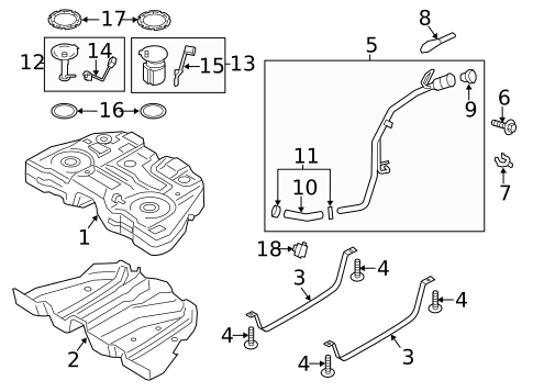 Fuel Pumps & Related Components for 2015 Lincoln MKZ #1