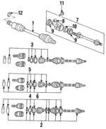 G57022510B - Suspension: Outer Joint Assembly for Mazda: 626, MX-6 Image