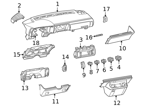 Controls for 1994 GMC Safari #0
