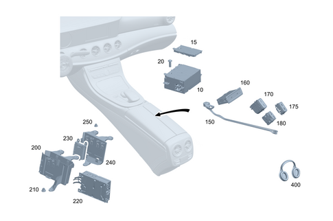 Radio, Operating and Display Unit for 2024 Mercedes-Benz GLS450 #0