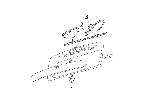 License Lamps for 2006 Dodge Grand Caravan #0