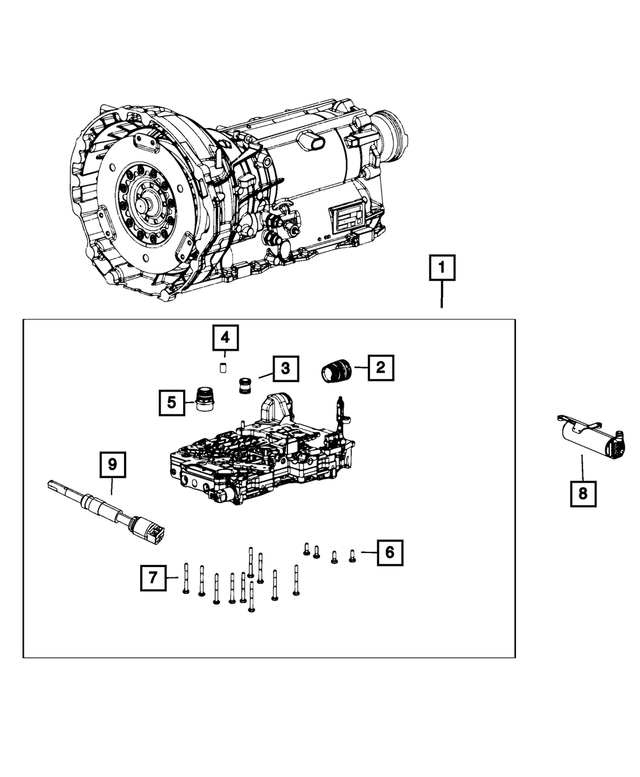 68408601AG - 850RE; 8-Speed; Automatic Transmission: Transmission Valve Body Kit for Mopar Image