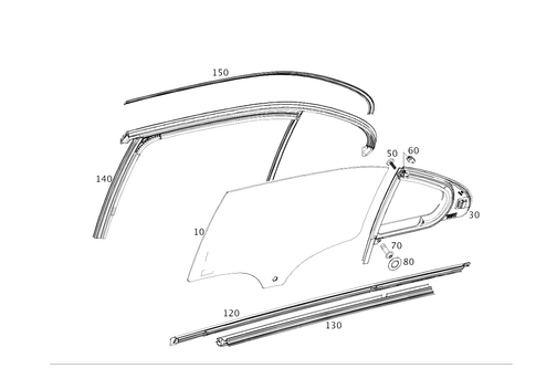 Rear Door Windows for 2021 Mercedes-Benz A35 AMG #0