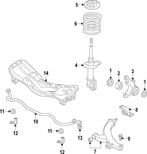 Front Suspension for 2004 Subaru Outback #0