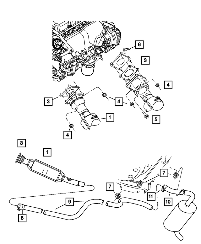 5085700AB - Exhaust: Catalytic Converter for Mopar Image