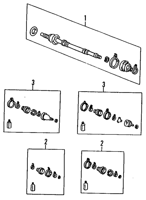 Axle Shafts & Joints for 1995 Hyundai Elantra #0