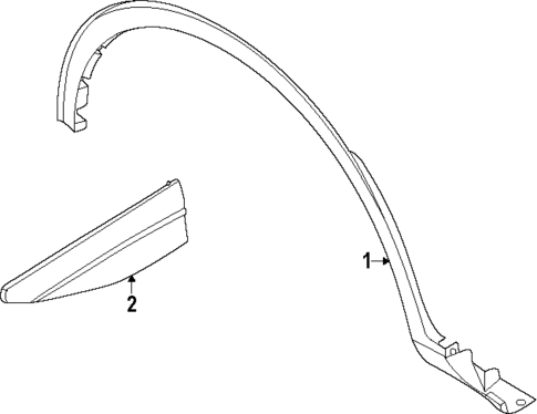 Exterior Trim - Fender for 2025 Lincoln Nautilus #0