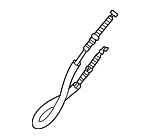 5H0837017B - Body: Door Latch Cable for Volkswagen Image