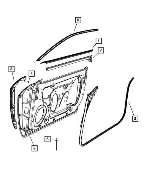 Weatherstrips and Seals for 2012 Dodge Challenger #0
