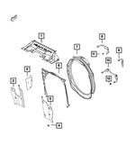 52014743AA - Cooling: Radiator Side Air Seal, Left for Mopar Image