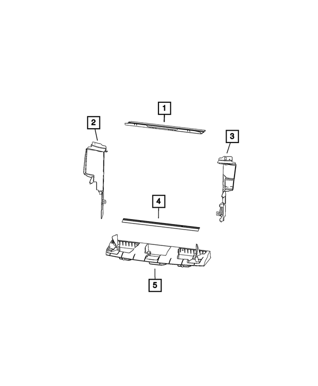 68223551AA - Cooling: Air Inlet Baffle for Mopar Image