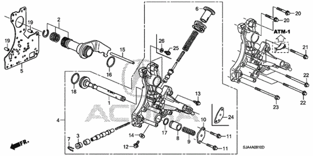 AT Regulator Body for 2006 Acura RL #0