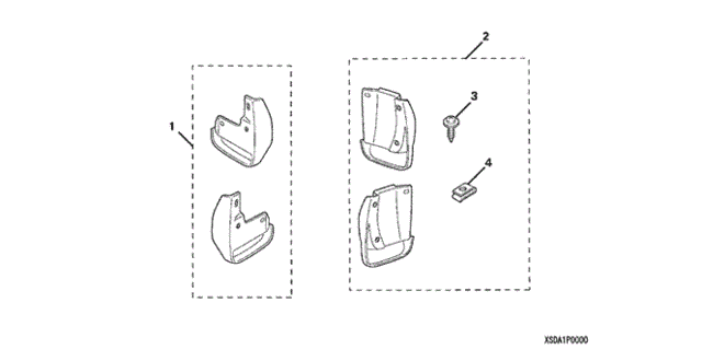 Splash Guard (1) for 2004 Honda Accord #0