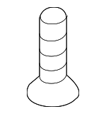 1249305167E - Body: Side Shield Screw for Kia: Cadenza, Carnival, EV6, Forte, Forte Koup, Forte5, K4, K5, K900, Niro, Niro EV, Optima, Rio, Sedona, Seltos, Sorento, Soul, Soul EV, Sportage, Stinger, Telluride Image