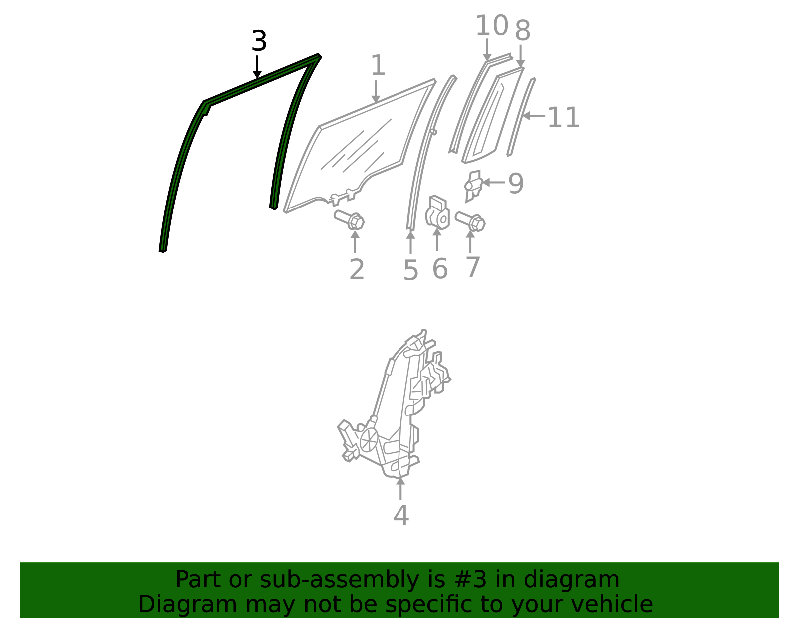 Run Channel Part 72775-SHJ-A01 - Run Channel 2005-2010 Honda Odyssey | Honda Parts Online