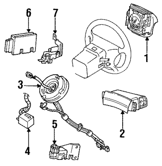 F8LZ63044A74DAA - : Passenger Air Bag for Ford Image