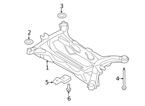 Suspension Mounting for 2012 Ford Edge #1