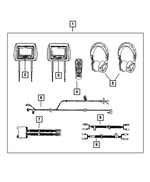 82211827AB - Mopar Accessories - Component Parts: Monitor With Dvd Media System for Mopar Image