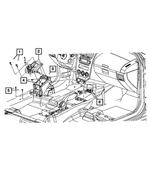 5291762AD - BG6; 6-Speed; Manual Transaxle: Gearshift Bracket for Dodge: Caliber Image