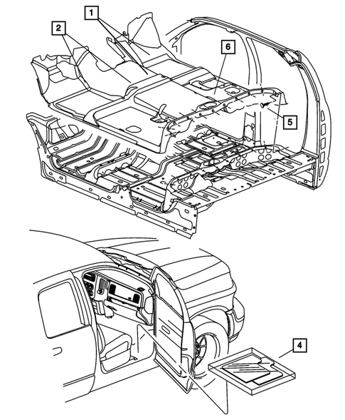 Carpets, Floor Mats, Load Floor, and Silencers for 2016 Ram 3500 #1